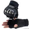 Men's Steel Shell Half-Finger Motorcycle Tactical Riding Gloves