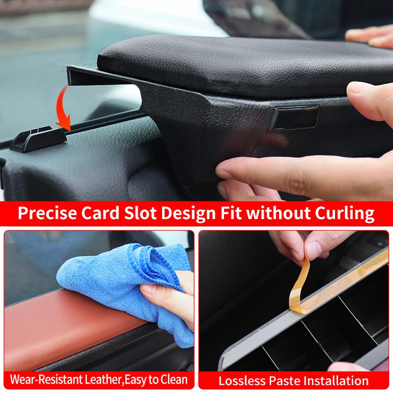 For Toyota Land Cruiser 250 Prado LC250 2025 2024 Front Row Door Armrest Soft Cushion Pair Set Elbow Support Car Accessories