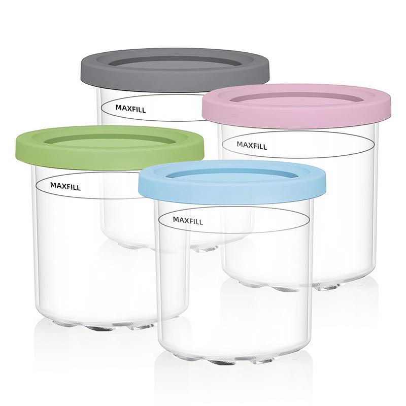 Пинты мороженого Стаканчики Контейнеры для мороженого с крышками Для пинт Creami Для мороженицы Nc301 Nc300 Nc299Amz