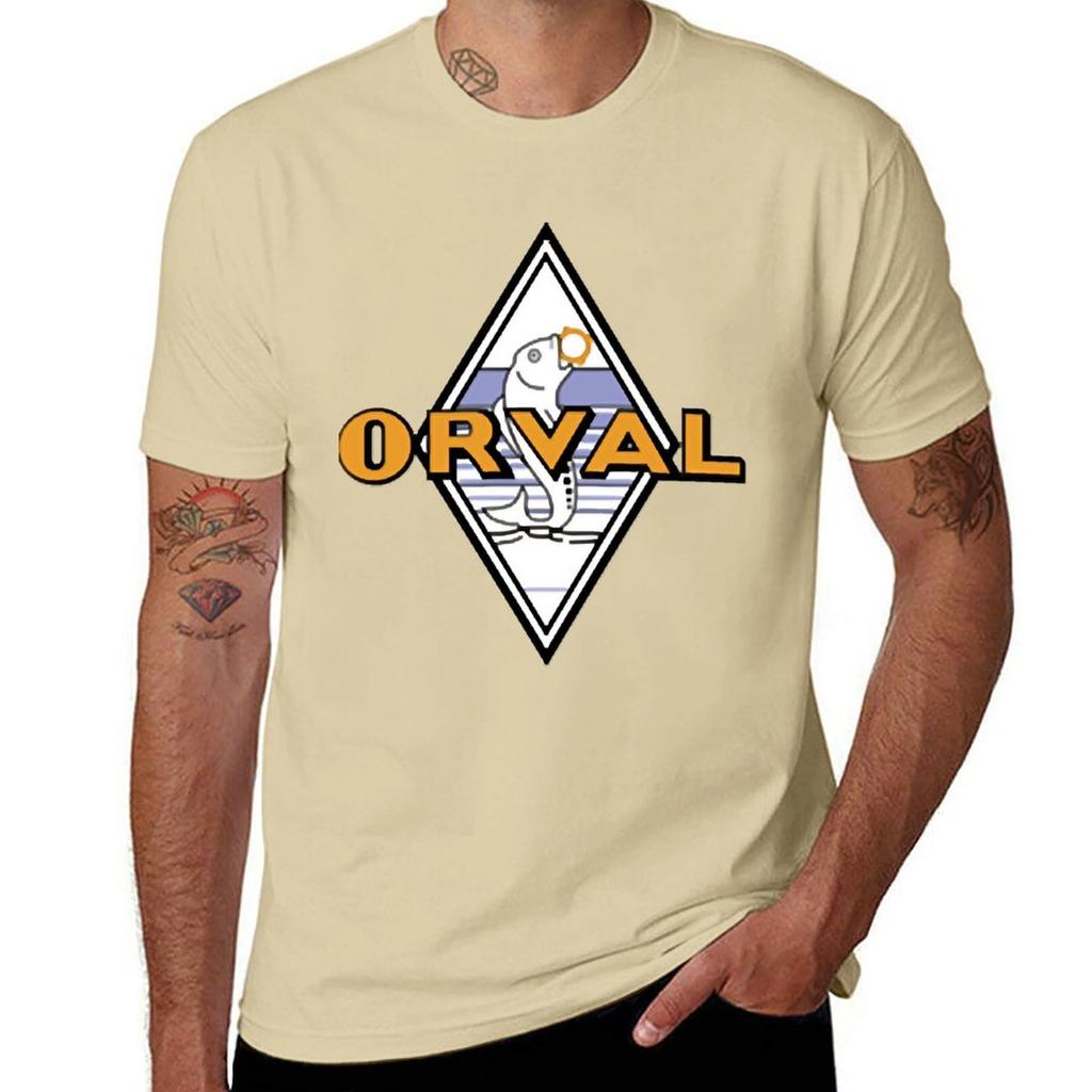 Новая футболка с логотипом Orval футболки тяжелые футболки милая одежда мужская одежда