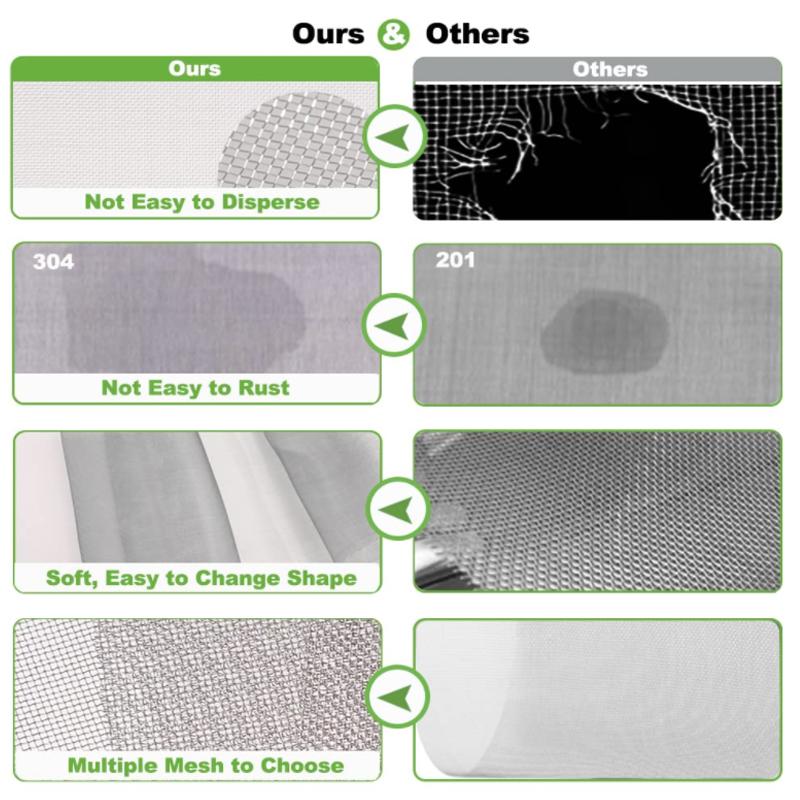 1-5pcs 304 Stainless Steel Filter Screen 4/5/8/20/30/40-400 Mesh Woven Wire High Quality Stainless Steel Screening Filter Sheet