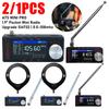 2/1 шт. Обновленный SI4732 1,9-дюймовый LSB USB AM FM Радио ATS MINI PRO 0,5-108 МГц Радиоприемники HF SW MW VHF Всеволновый Радиоприемник С Антенной