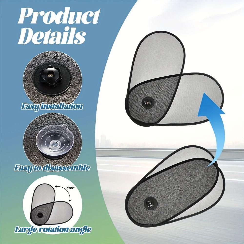 Rotatable Car Side Window Sunshade Sun Protection Cover  For Side & Sunroof Windows