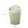 Mini Trash Can Creative Swing Cover Small Rubbish Can Plastic Storage Box Bedroom Bathroom Office Dorms