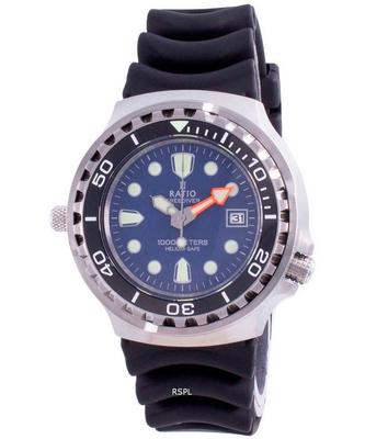 Мужские часы Free Diver Helium-Safe Quartz 2-го поколения 1038EF102V-BLU-V02 1000M