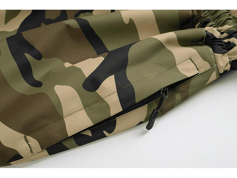 Унисекс Камуфляжные Лыжные Штаны: Ветрозащитная, водонепроницаемая, плотная, на флисовой подкладке, в американском стиле, экипировка для сноуборда.