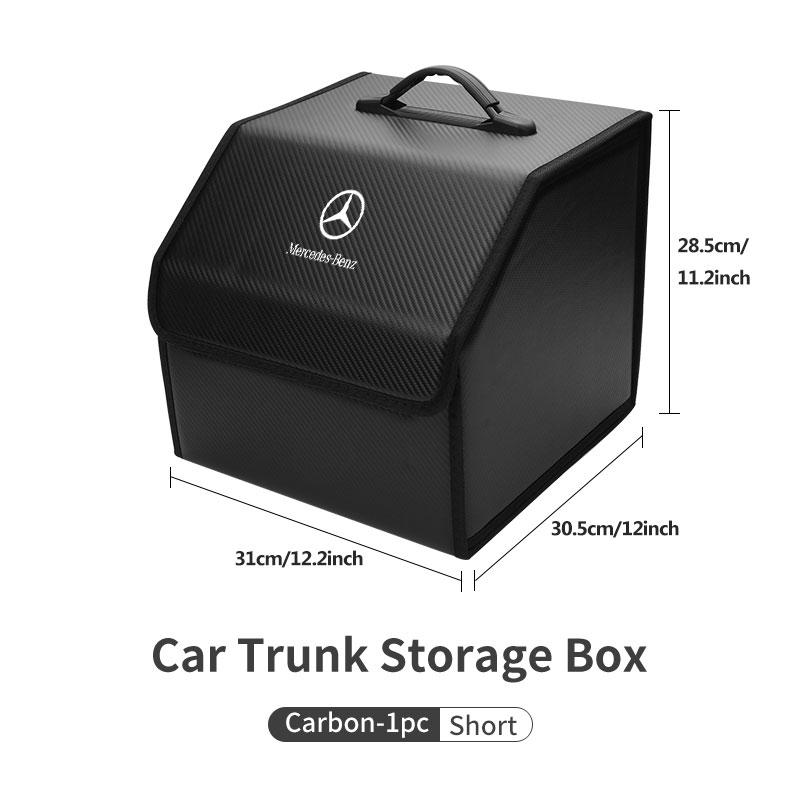 For Mercedes Benz Car Organizer Trunk Storage Box Stowing Tidying Container Bag W202 W212 W126 W140 W168 W177 CLS GLE GLC GLS AU1