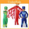 Костюм PJ Masks от Noblekids с красочным комбинезоном Кэтбоя, Совы и Гекко для детей