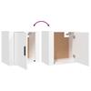 Wall Mounted Nightstands Set of 2 White 50 x 30 x 47 cm