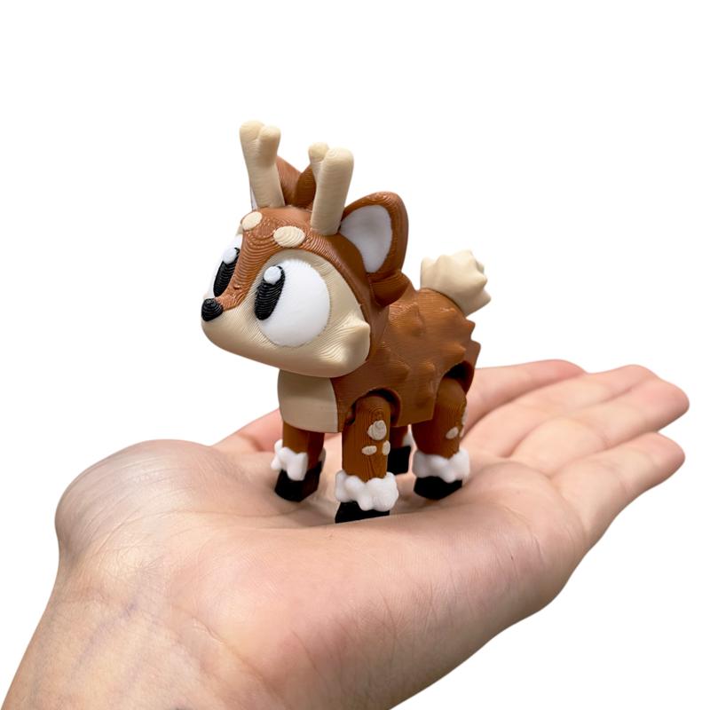Mini Baby Animals - Cute 3D Printed Articulated Toy Figures - Collectible Figurines Decor