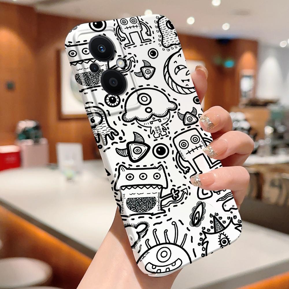All-inclusive Film Phone Case Cartoon Fashion Design Hard Shell Full Cover Camera Shockproof Protection Case for OPPO Realme OnePlus Infinix Tecno