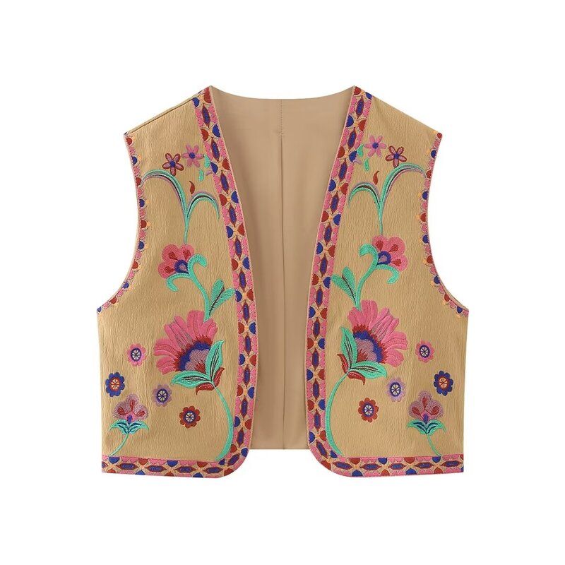 Fashion Style 2023 Summer New Arrival Fashion Trendy Women's Clothing Easiest for Match Embroider Cardigan Vest 6895023 250