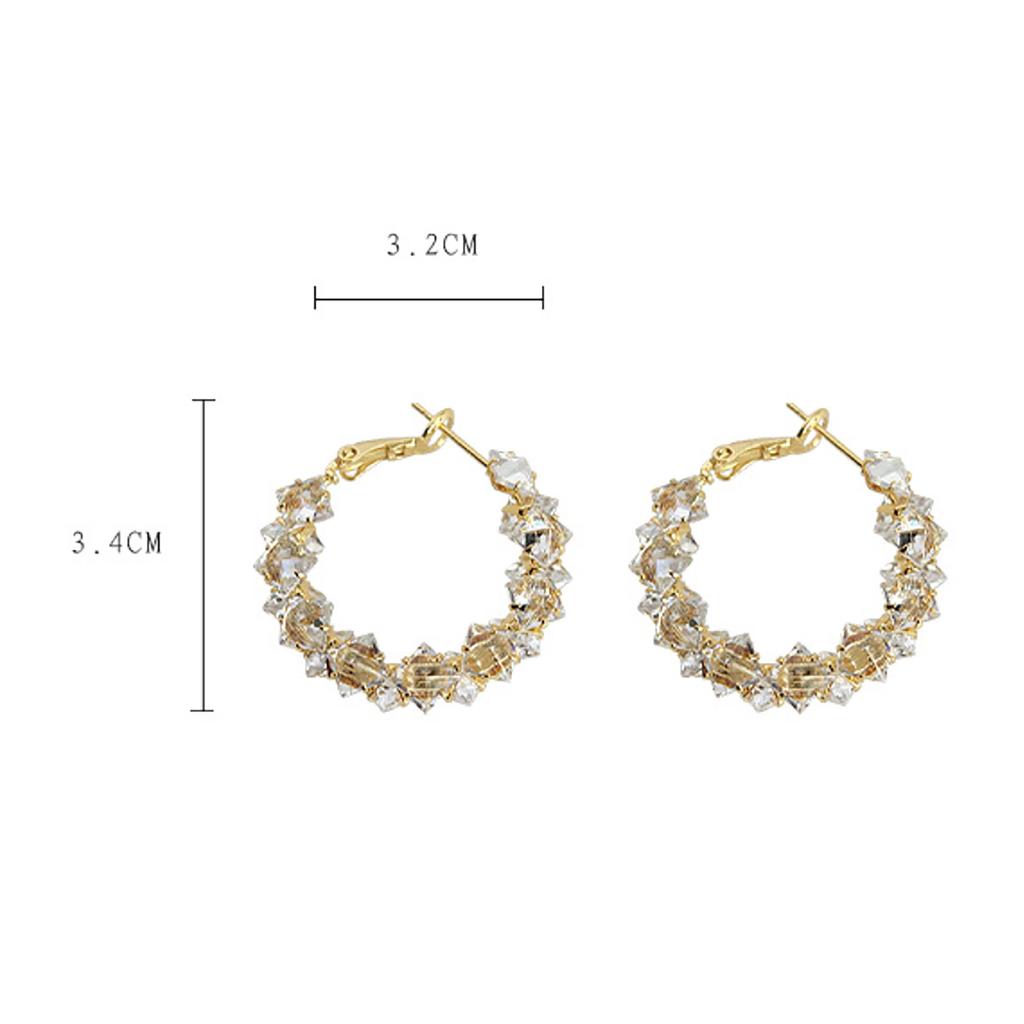 Корейская серия Light Luxury Advanced Feeling Super Shiny серьги для женщин