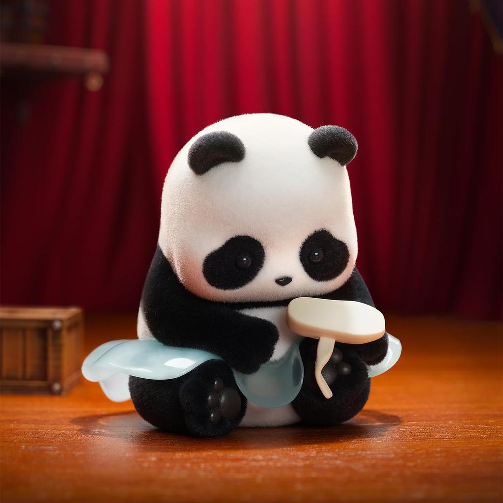 52TOYS Panda Roll Ballet Performance Series Blind Box Trading Figure Flocked Panda Figure Flocky Finish Collection Figure Painted Gacha Gacha Desktop