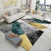 Геометрический ковер в современном стиле, декор для гостиной, зеленые ковры, диван, чайный столик, прикроватный коврик для ног, коврик для спальни, нескользящий, моющийся
