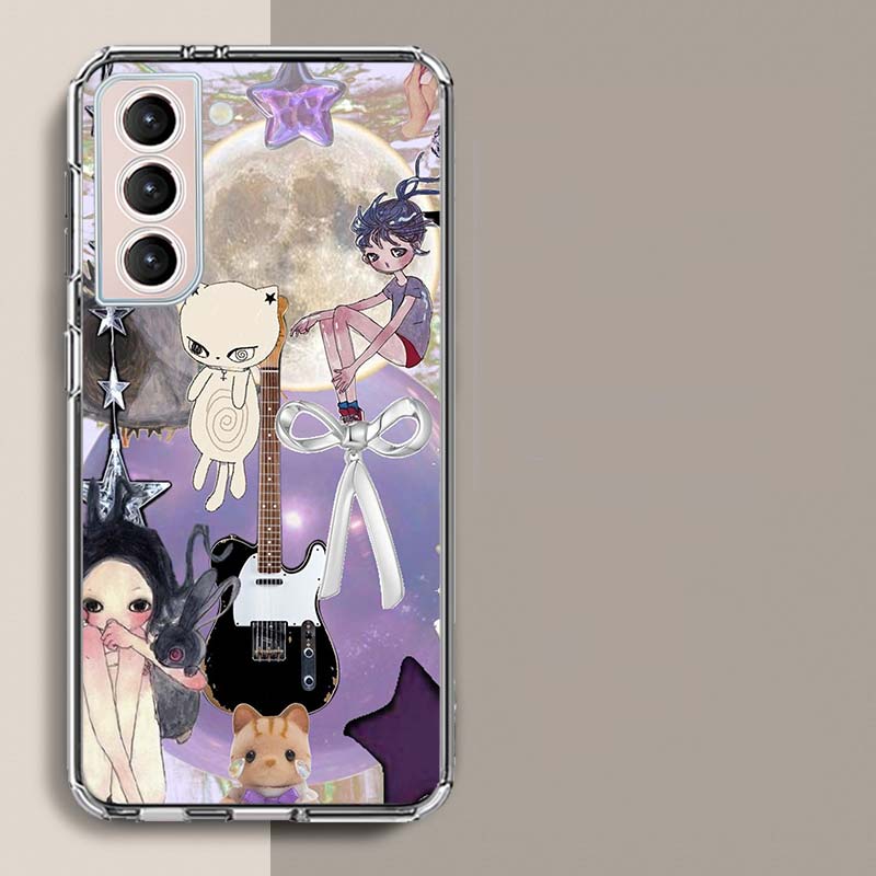 Aya Takano Paintings Phone Case For Samsung Galaxy S25 Edge S24 S23 FE S21 S20 S10 Plus S22 S26 Ultra Cover Clear Cases TPU Capa