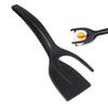 Leeseph 2-in-1 Spatula Tongs, Egg Flipper Tong Fish Pancake French Toast Omelet Making Tool Meat Spatula for Home Kitchen Cook
