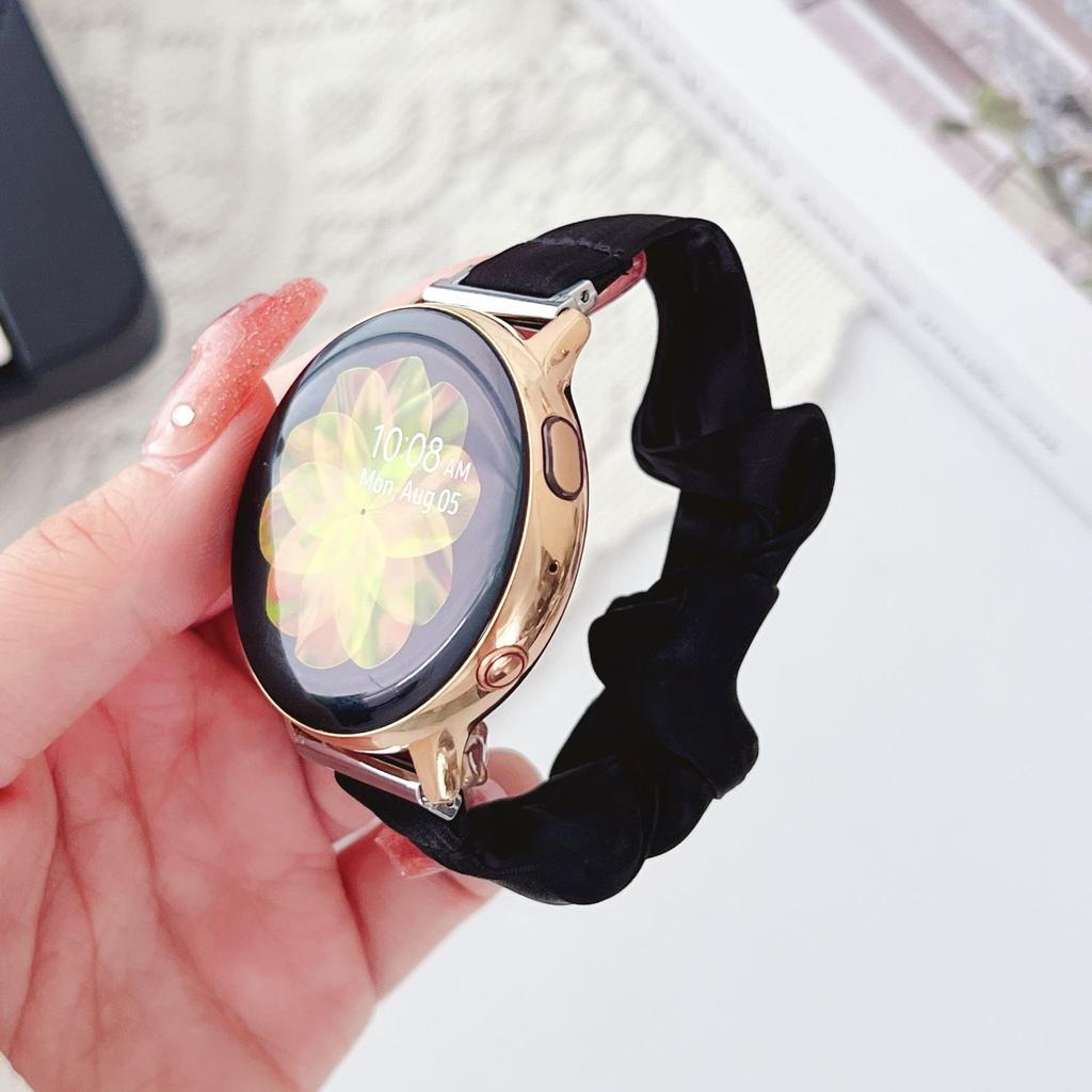 18mm 20mm 22mm Smart Watch Band Watch Strap- Ice Silk Fabric for Lday Women Girl HUAWEI Watch GT3 GT2 Samsung Galaxy Watch Amazfit