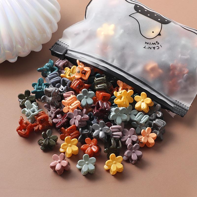 20 шт., красочные маленькие когти для волос, заколки с цветами для девочек, аксессуары для волос, детские головные уборы с героями мультфильмов, подарок