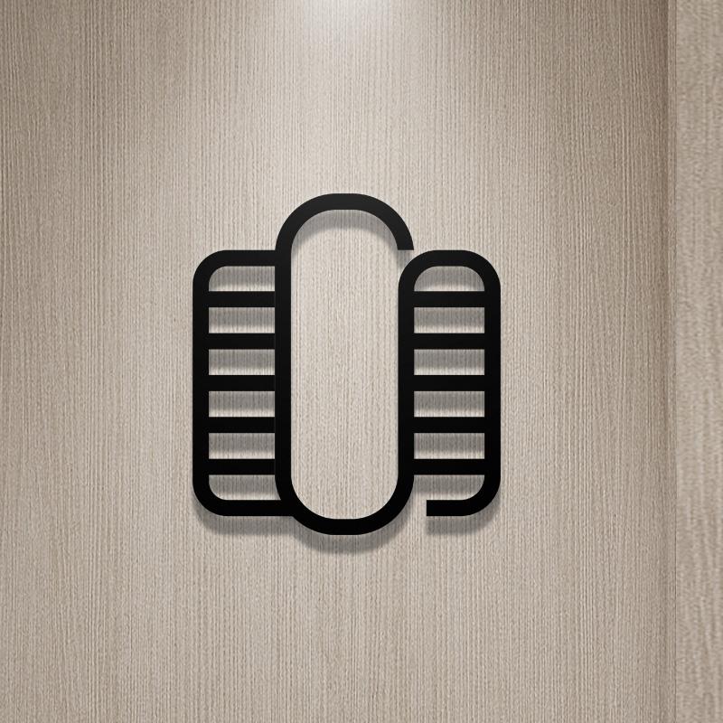 Торговые центры Офис Туалет Табличка Акриловая 3D Наклейка на дверь туалета Наклейка на стену Туалет Вывеска Арт Отель Домашний декор