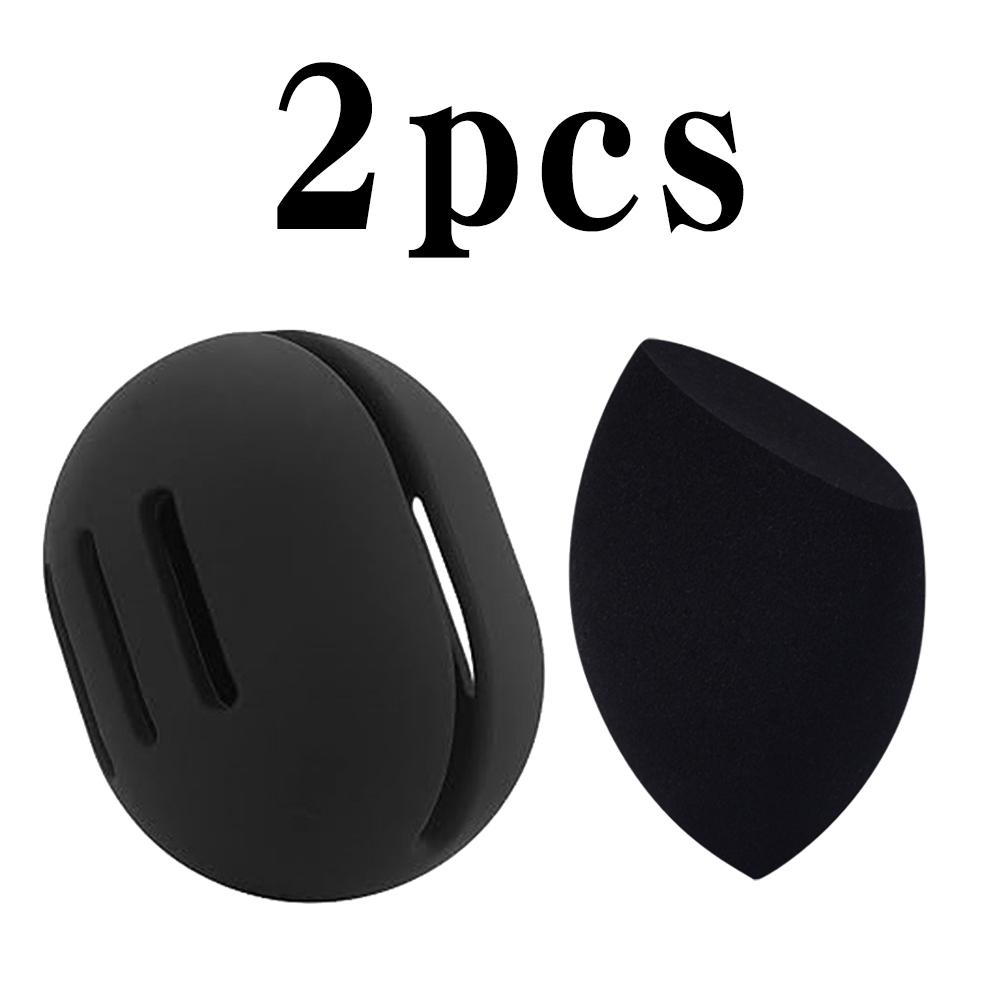 Makeup Sponge Travel Case, Eco-Friendly Silicone Porous Beauty Sponge Storage Case, Travel Portable Makeup Powder Puff Storage C