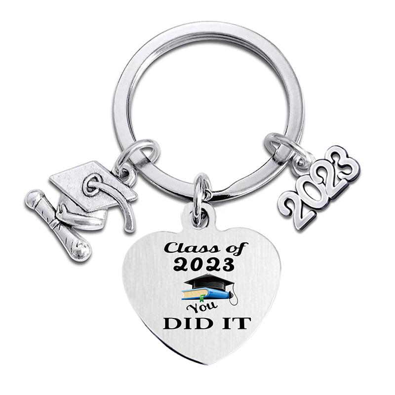 Graduation Gift Keychain Rings Key Holder Decorated Creative Accessories