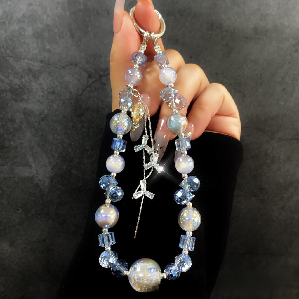 Высококачественный шнурок для телефона на запястье, цепочка с кристальной кисточкой, новый ремешок для телефона, брелок для ключей от машины, аксессуары-подвески