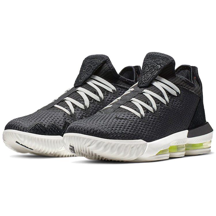 Nike LeBron 16 Low Черный Неоновый Зеленый CI2668-004
