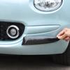 Для Fiat 500 2016-2024 ABS Углеродное волокно Автомобильная передняя противотуманная фара Боковой клык Декоративная полоса Наклейка Автомобильные внешние аксессуары