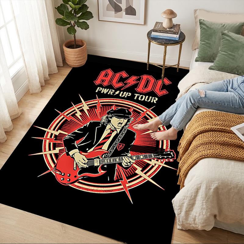 Acdc Tour Living Room Nonslip Area Rug Soft Carpet For Bedroom Game Playroom Sofa Office Home Decor Doormat Christmas Gift C9302959