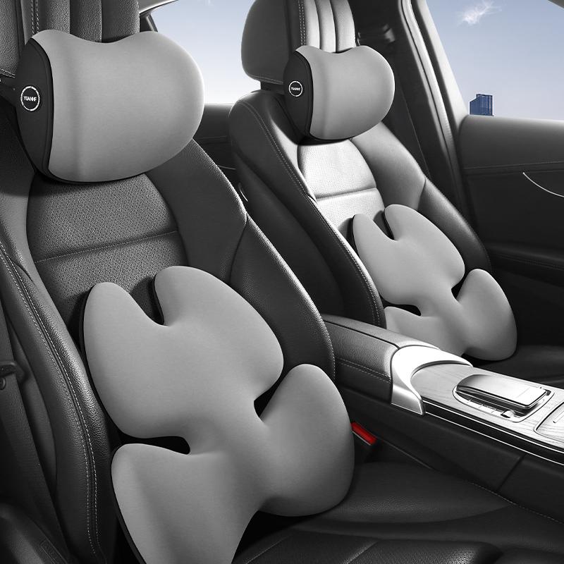 Подушка на подголовник автомобиля, подушка для шеи, подушка для сиденья автомобиля, поясничная подушка, универсальная, с эффектом памяти