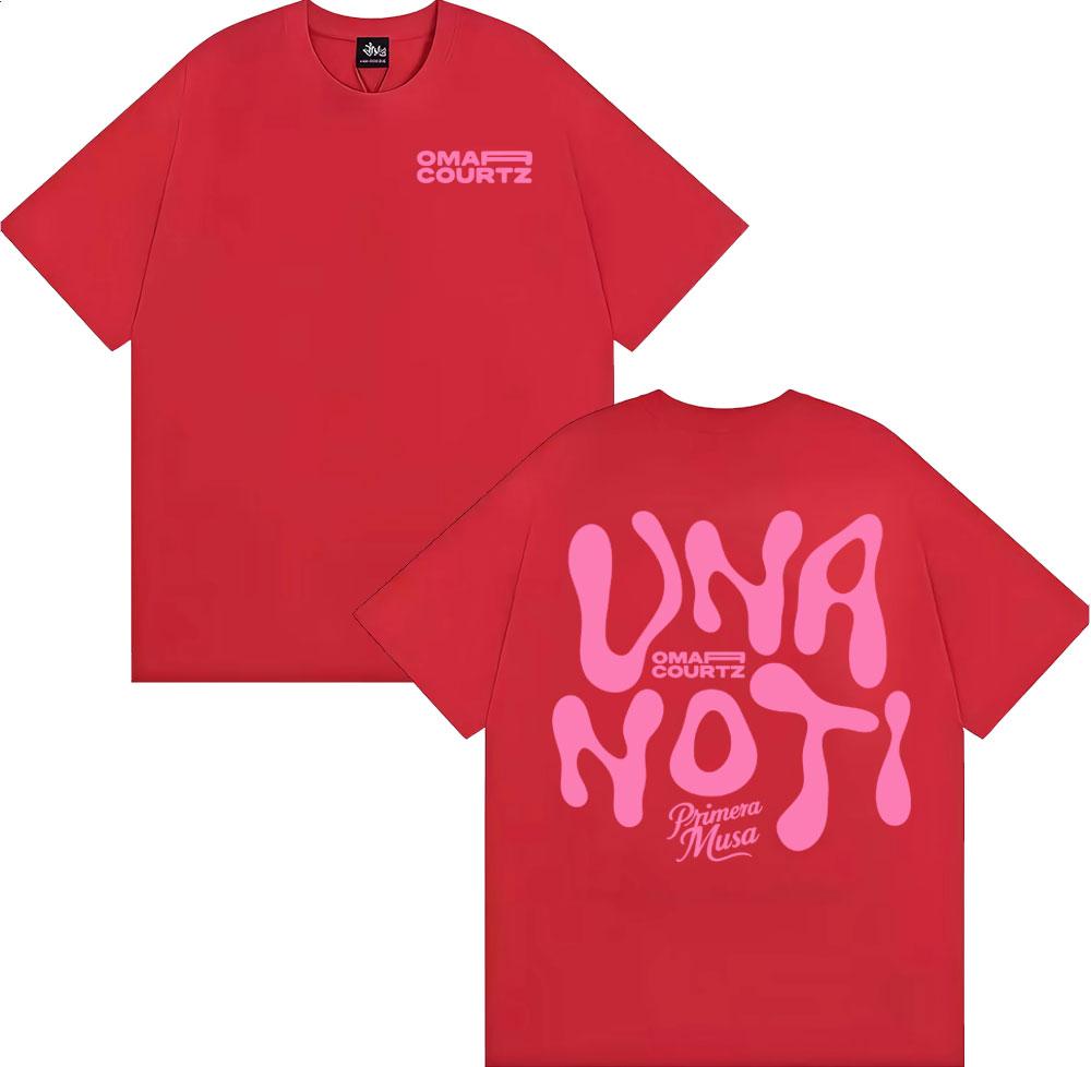 2025 Summer Omar Courtz Primera Musa Album Print T Shirts Men Women Clothing Aesthetic Vintage Tops ONeck Oversized T Shirt Y2k