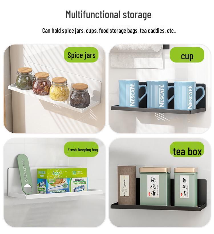 Магнитная кухонная полка для хранения на холодильник - Настенный держатель для стаканов и сушилка для стеклянных стаканов