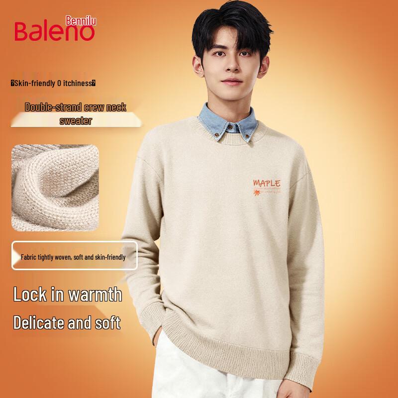 Baleno Men's Warm Round Neck Pullover Sweater