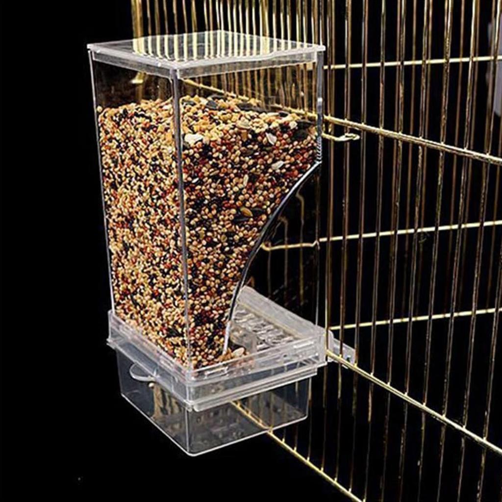 Кормушка для птиц из непроливающейся клетки для попугаев, кормушка для волнистых попугайчиков, автоматическая кормушка для птиц, контейнер для семян, принадлежности для кормления птиц