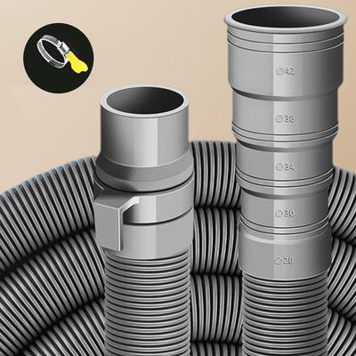 Складной дренажный шланг для каравана, комплект канализационных шлангов для RV, регулируемый шланг, подходит для интерфейса шланга диаметром 28 мм - 42 мм