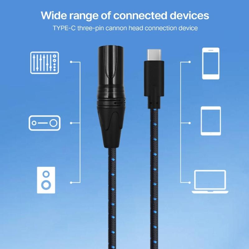 Надежный кабель TypeC - XL, долговечный шнур, нейлоновая оплетка, эластичный кабель, подходит для смартфонов и планшетов