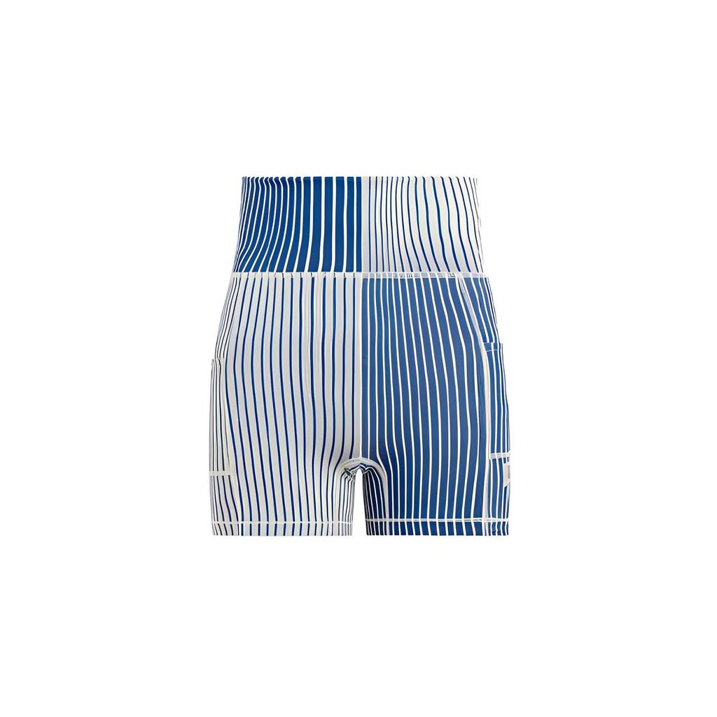 Kith X Wilson Collaboration Color Block Striped Shorts Straight Leg Casual Shorts Women shorts Blue-Quartz W91W314611WNVJ