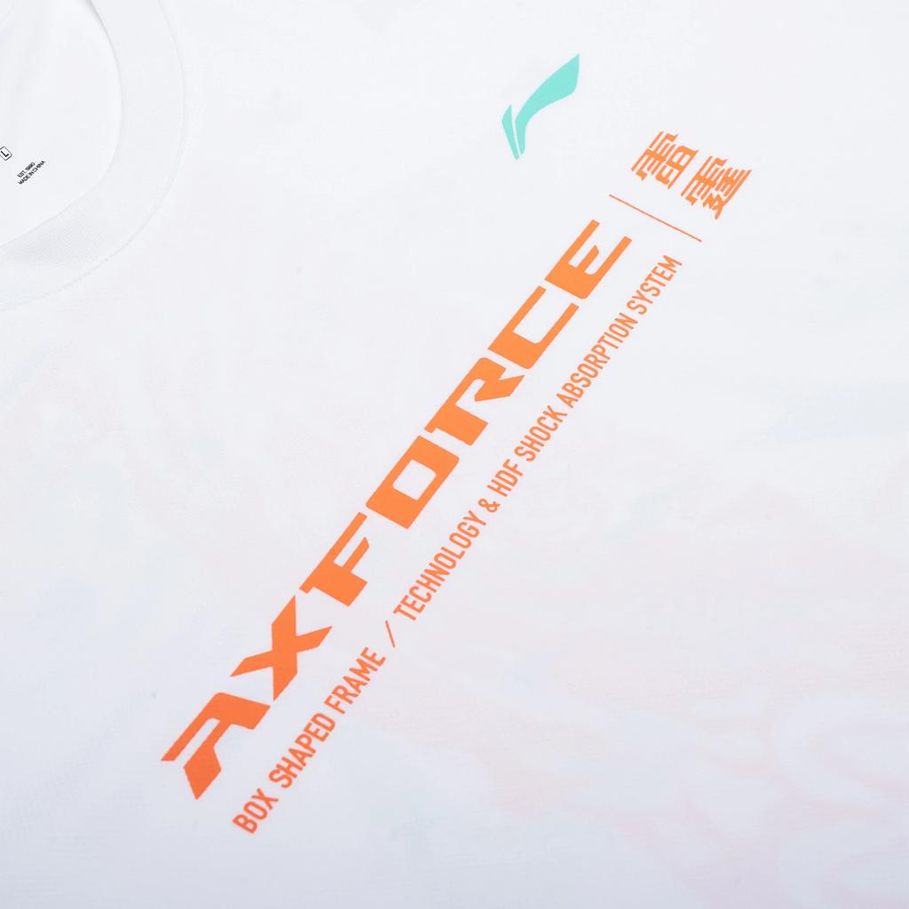 Футболка мужская с коротким рукавом и круглым вырезом Li Ning Tiger Letter Print, повседневная, белая ATSSC07-2