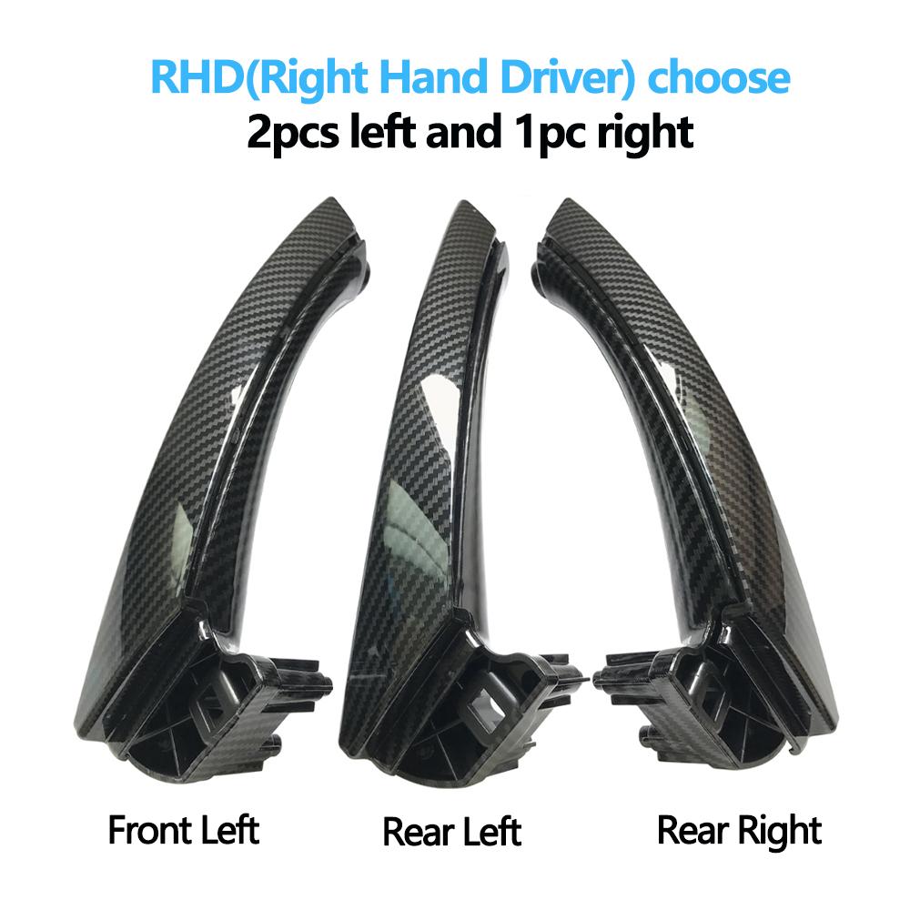 Левая и правая внутренняя ручка внутренней двери с заменой накладки на ручке для BMW 3 серии E90 E91 E92 316i 318i 320i 325i