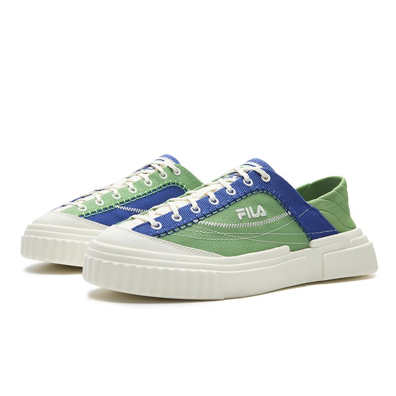 Fila MILANO Дышащие Легкие Низкие Кеды Женские Зелено-синие F12W622309FKD