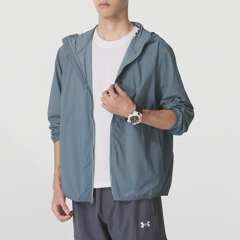 Under Armour Jackets Men's Blue Hooded Moderate Other 1381879-587
