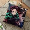Чехол для подушки Demon Slayer Kimetsu No Yaiba, декор с рисунком, наволочка Kamado Tanjirou, полиэстеровая наволочка для дивана, дома, 45 см