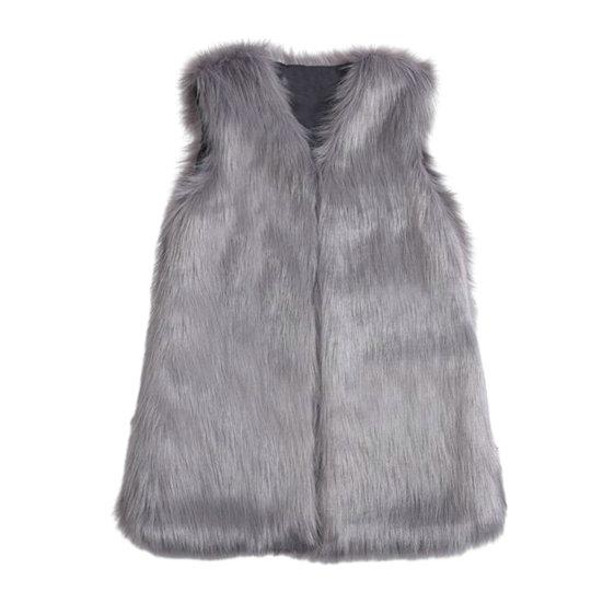 Тонкий жилет, куртка, сплошной цвет, открытый спереди, утолщенный теплый жилет из искусственного меха, верхняя одежда, уличная одежда