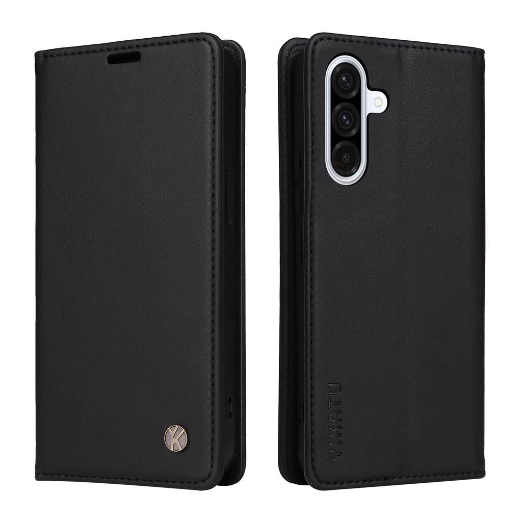 For Samsung Galaxy A56 5G Phone Cases YIKATU Magnetic Closure PU Leather Mobile Cover