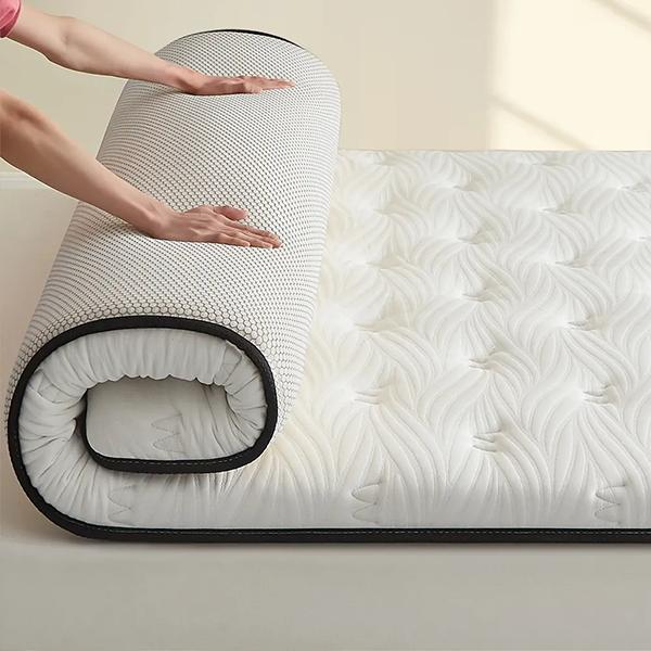 WTEMPO Solid Color Thickened Single/Double Mattress Cushion Soft Home Double-sided Bed Mattress Quilts Warm Winter Single Student Dormitory Mattress