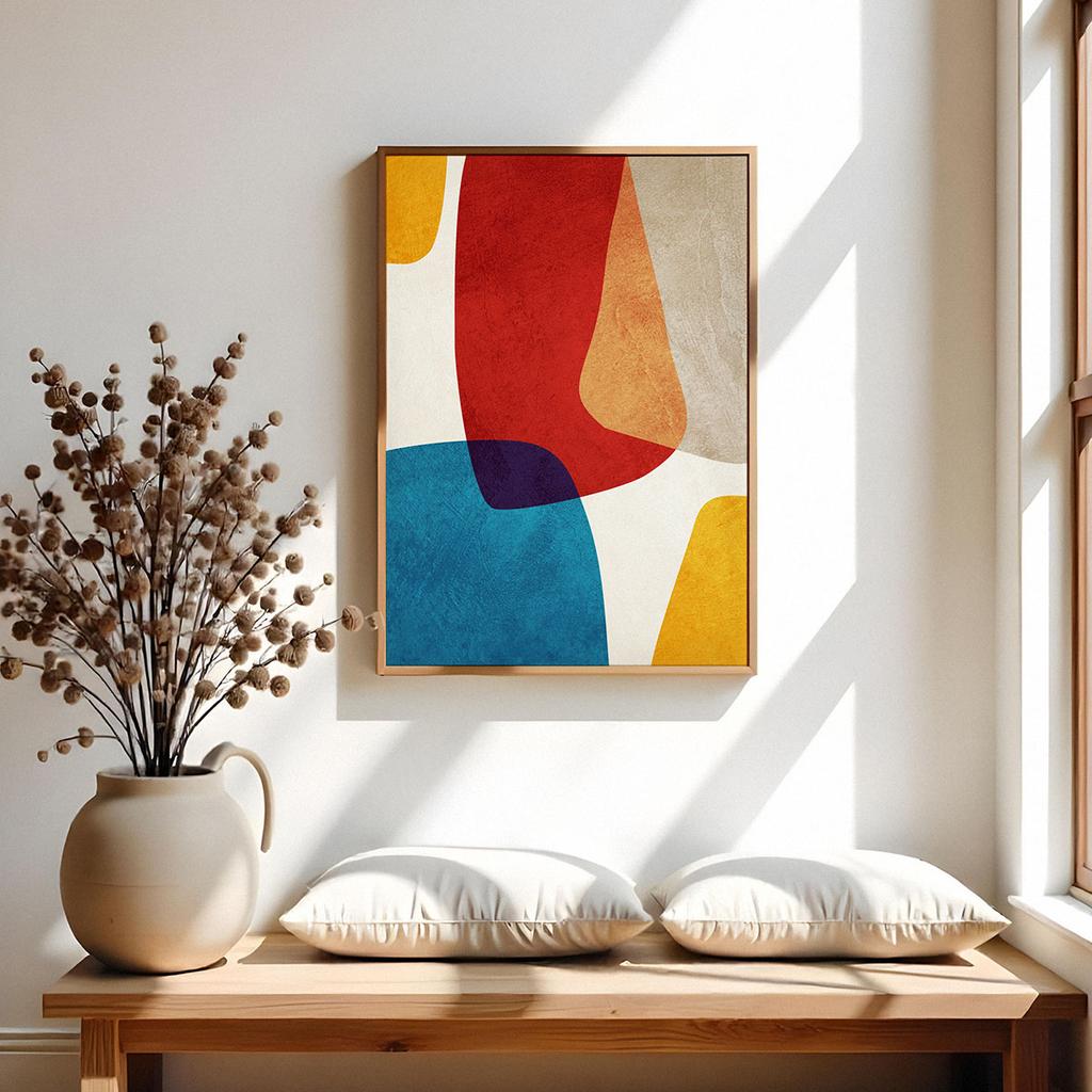 Плакат абстракция цветной