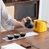 Travel Tea Set Camping Portable Outdoor Tea Set Black Pottery Kuaike Cup One Pot Two Cups Storage Bag Business Gifts
