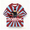 Летняя детская футболка Roblox, повседневная, одежда для мальчиков, девочек, аниме, игровая одежда