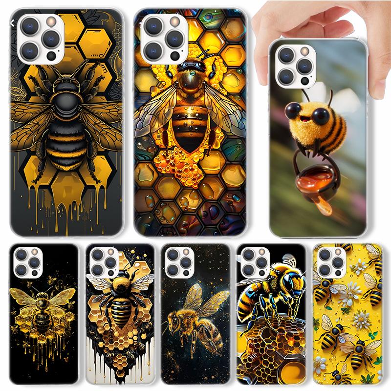 Пчеловодство Мед Животное Чехол для Телефона Для iPhone 17 16 15 14 13 12 11 Pro Max Mini Plus Air 7 SE 8 Мягкий Силикон Печатный Корпус Funda